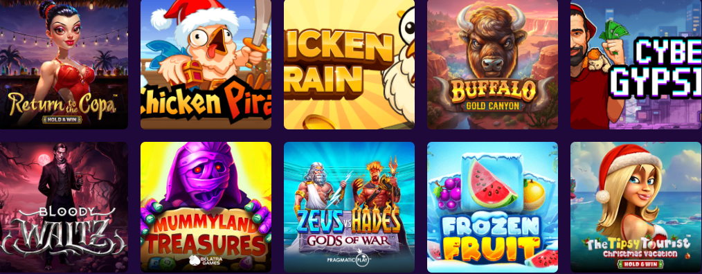 Aperçu des jeux Tortuga Casino